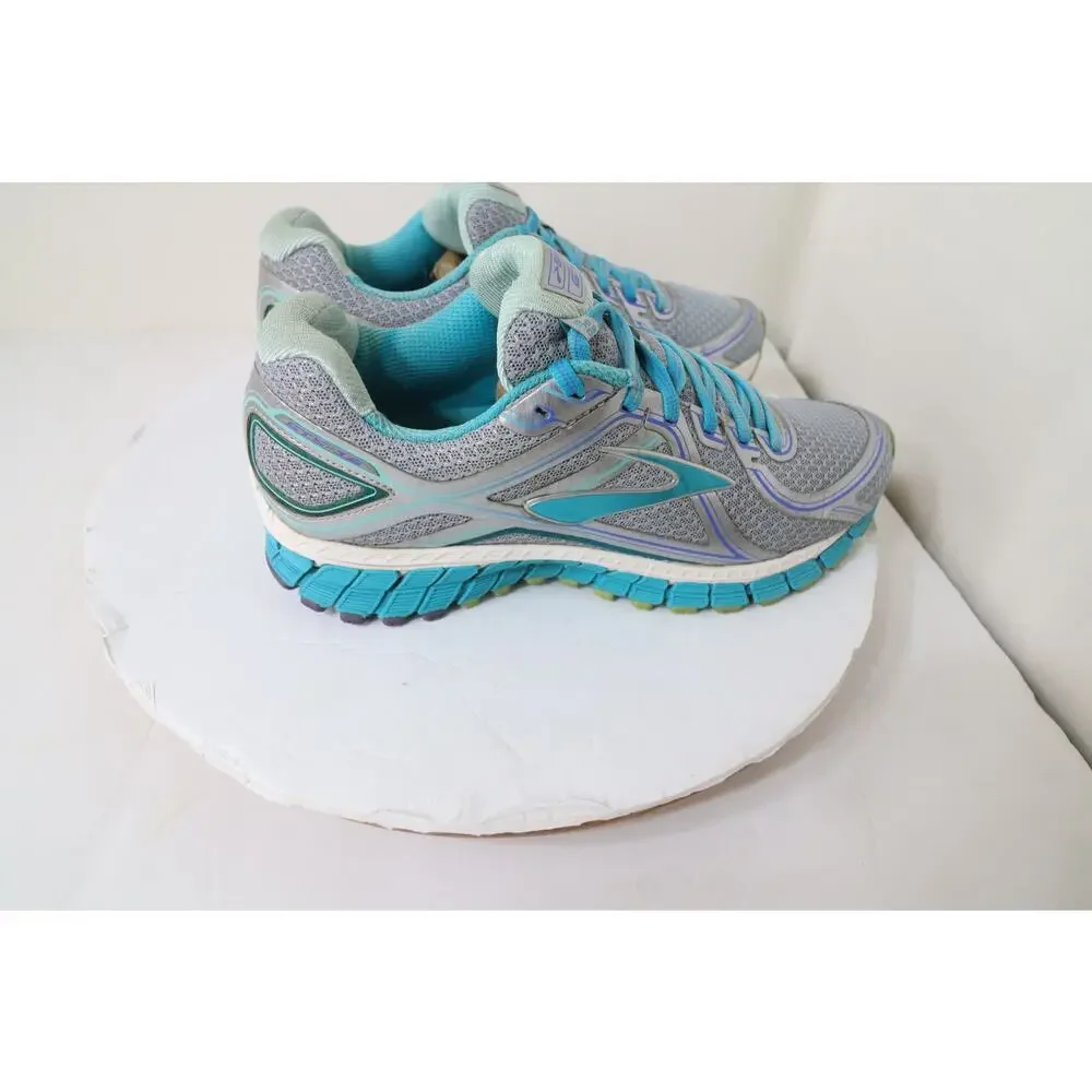 Brooks Womens Adrenaline GTS 16 Running Shoes Gray 1202031B170 Stripe Mesh 10 B - Picture 5 of 9